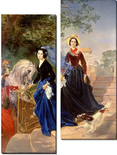 Картина Портрет сестер Шишмаревых