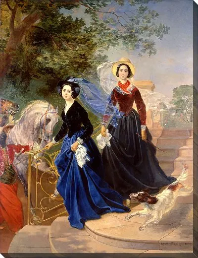 Картина Портрет сестер Шишмаревых