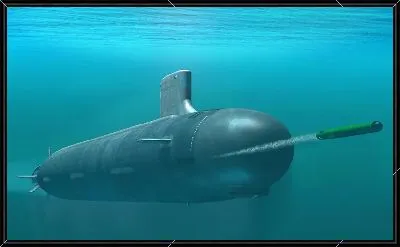 Подводная лодка и торпеда