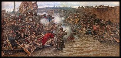 Картина Покорение Сибири Ермаком