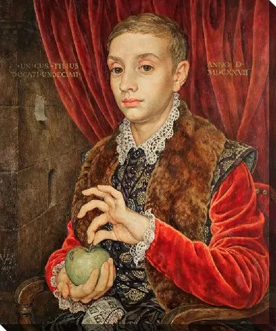 Мальчик с яблоком