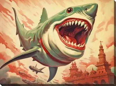 Акула в стиле арт №62