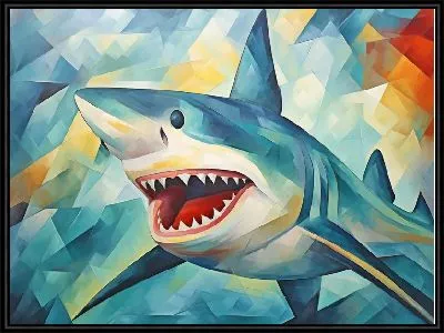 Картина Акула в стиле арт №66