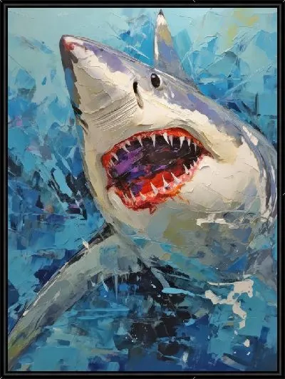 Картина Акула в стиле арт №72