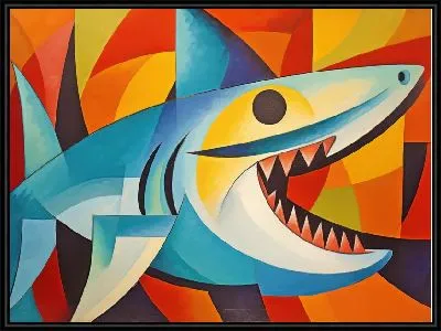 Акула в стиле арт №79