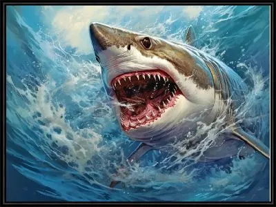 Акула в стиле арт №80