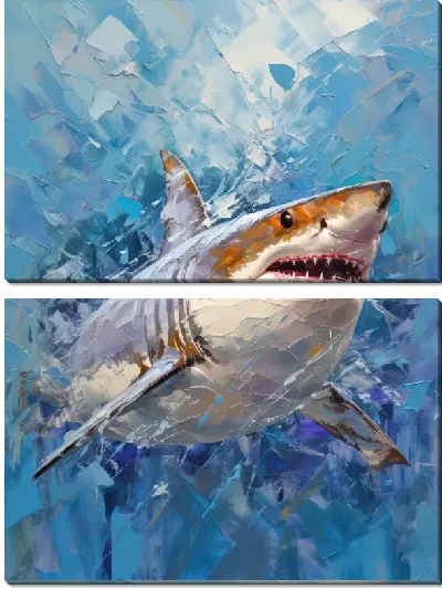 Модульная картина Арт акула №1