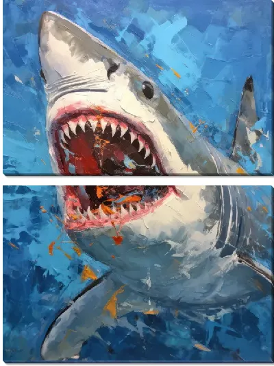 Модульная картина Арт акула №4