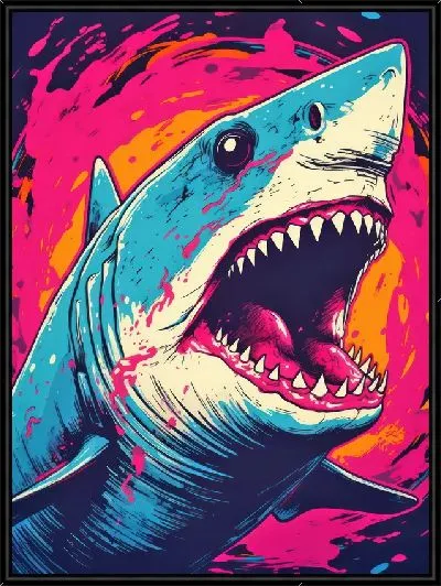 Картина Поп арт акула
