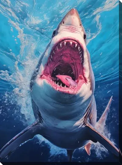 Картина маслом Арт акула №9