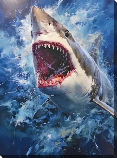 Картина маслом Арт акула №10