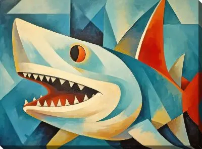 Картина маслом Арт акула №11