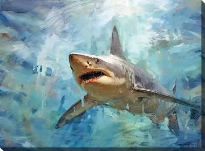 Картина маслом Арт акула №13