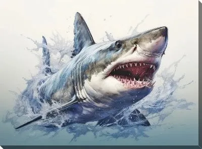 Картина маслом Арт акула №16