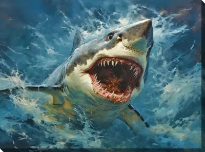 Картина маслом Арт акула №17
