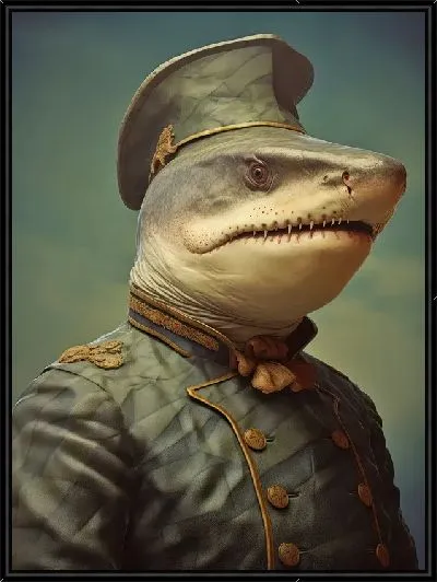 Картина Акула военный