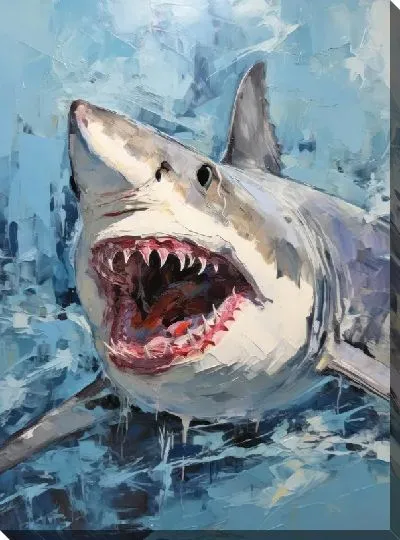 Картина маслом Арт акула №18