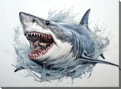 Картина маслом Арт акула №20
