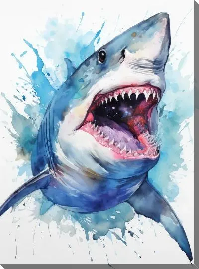 Картина маслом Арт акула №21