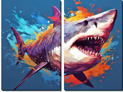 Модульная картина Арт акула №22