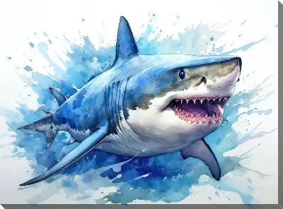 Картина маслом Арт акула №23