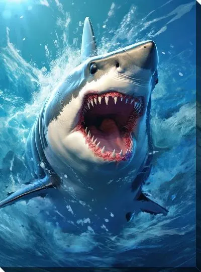 Картина маслом Арт акула №24