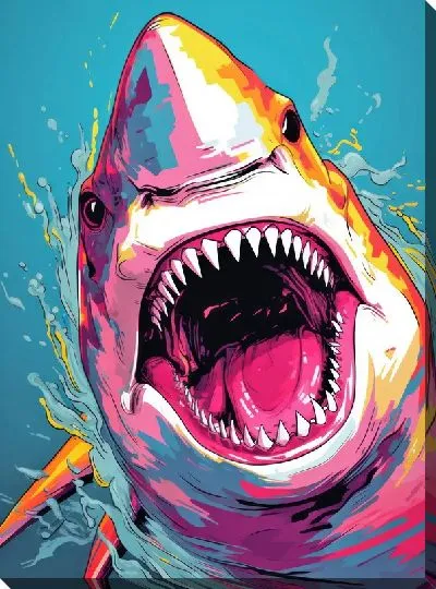 Картина маслом Арт акула №25