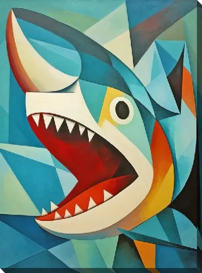 Картина маслом Арт акула №28