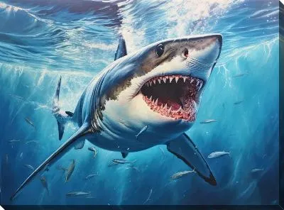 Картина маслом Арт акула №32