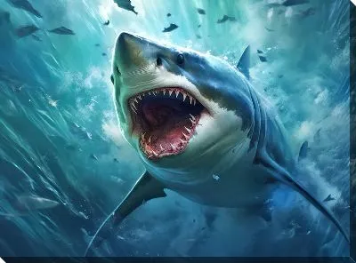 Картина маслом Арт акула №38