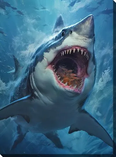 Картина маслом Арт акула №39