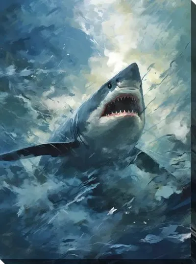 Картина маслом Арт акула №42