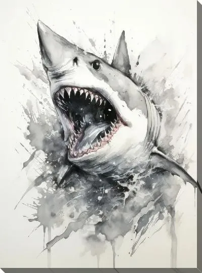 Картина маслом Арт акула №43