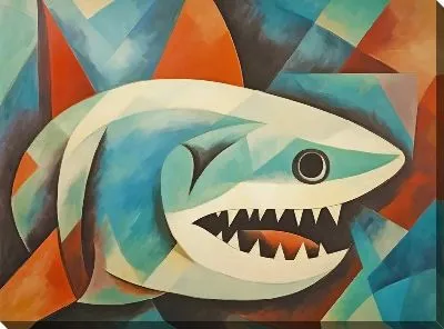 Картина маслом Арт акула №44