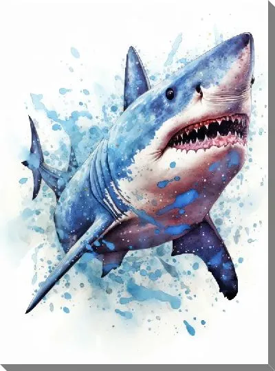 Картина маслом Арт акула №45