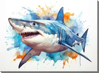 Картина маслом Арт акула №46