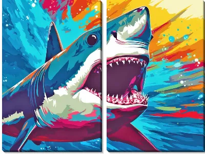 Модульная картина Арт акула №48