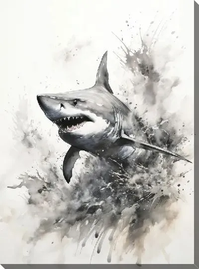 Картина маслом Арт акула №51