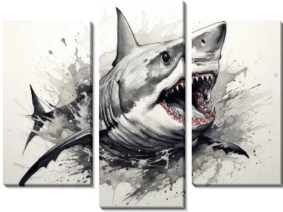 Модульная картина Арт акула №52