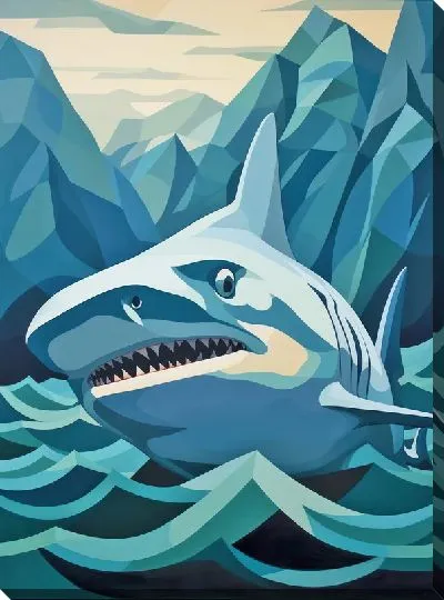 Картина маслом Арт акула №55