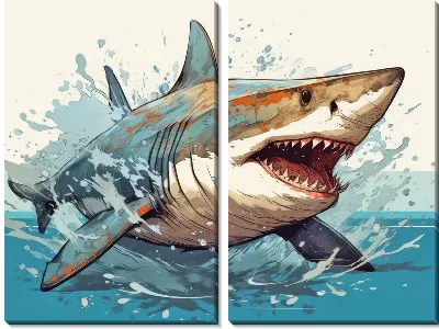 Модульная картина Арт акула №56