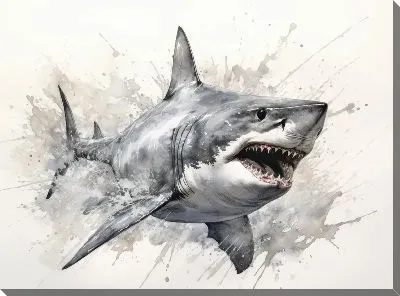 Картина маслом Арт акула №57