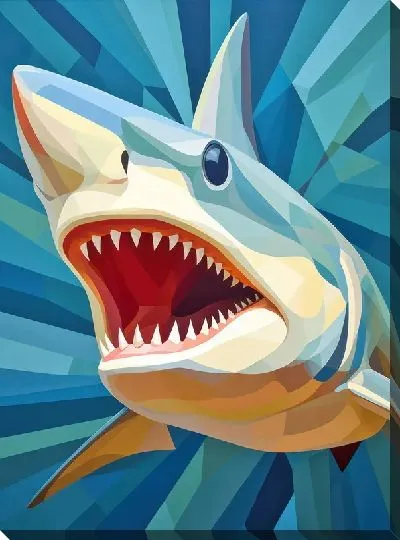 Картина маслом Арт акула №59