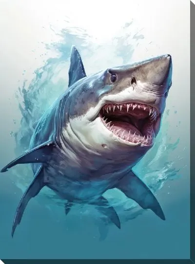 Картина маслом Арт акула №67