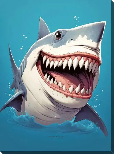 Картина маслом Арт акула №68