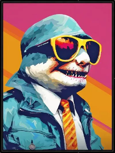 Картина Акула в очках