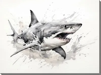 Постер Арт акула №72