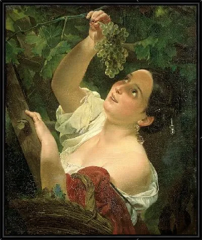Итальянский полдень (Девушка с виноградом)