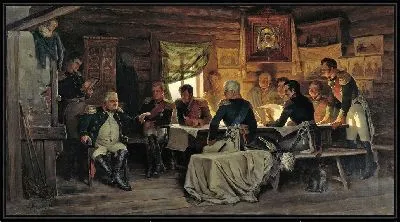 Картина Совет в Филях