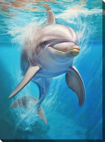 Постер Дельфин в стиле арт №59